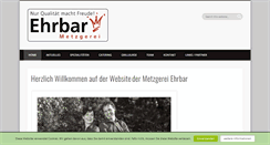 Desktop Screenshot of metzgerei-ehrbar.ch