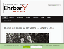 Tablet Screenshot of metzgerei-ehrbar.ch